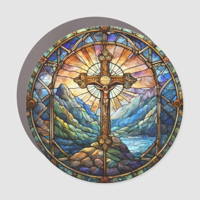 Cross Car Magnet (Front)