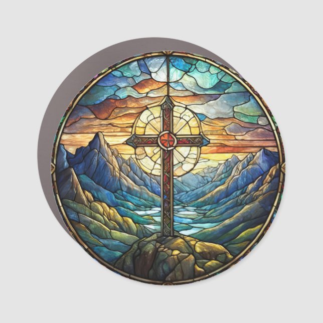 Cross Car Magnet (Front)