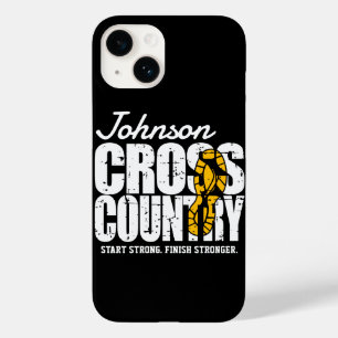 Cross Country ADD TEXT Runner Running Team Player Case-Mate iPhone 14 Case