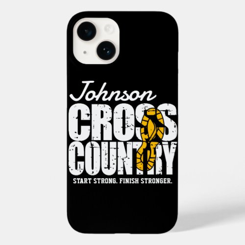 Cross Country ADD TEXT Runner Running Team Player Case_Mate iPhone 14 Case