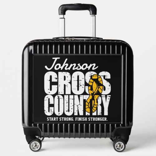 Cross Country ADD TEXT Runner Running Team Player Luggage