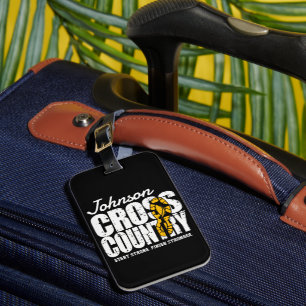 Cross Country ADD TEXT Runner Running Team Player Luggage Tag