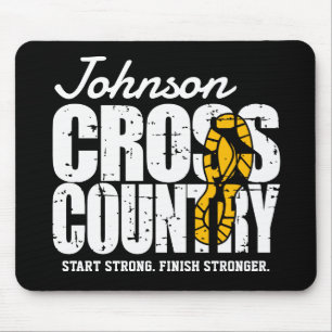Cross Country ADD TEXT Runner Running Team Player Mouse Pad
