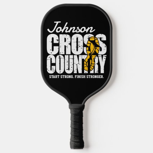 Cross Country ADD TEXT Runner Running Team Player Pickleball Paddle