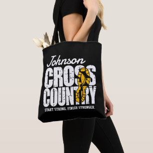 Cross Country ADD TEXT Runner Running Team Player Tote Bag