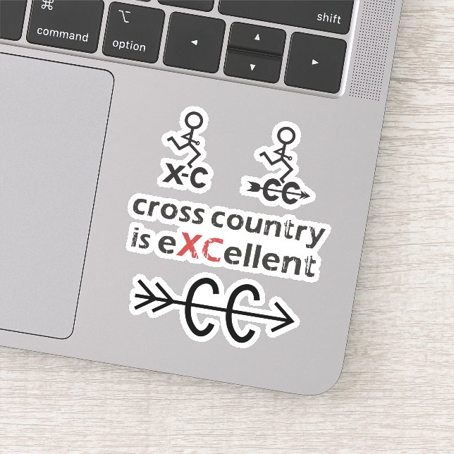 Cross Country and XC Sticker (Detail)
