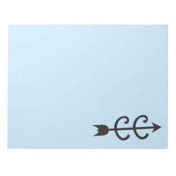 Cross Country Arrow Symbol Notepad by BiskerVille at Zazzle