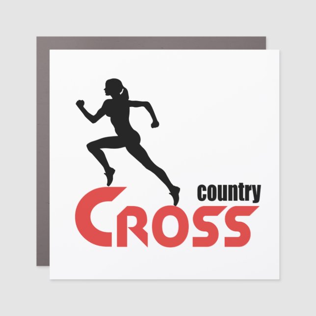 Cross country car magnet (Front)