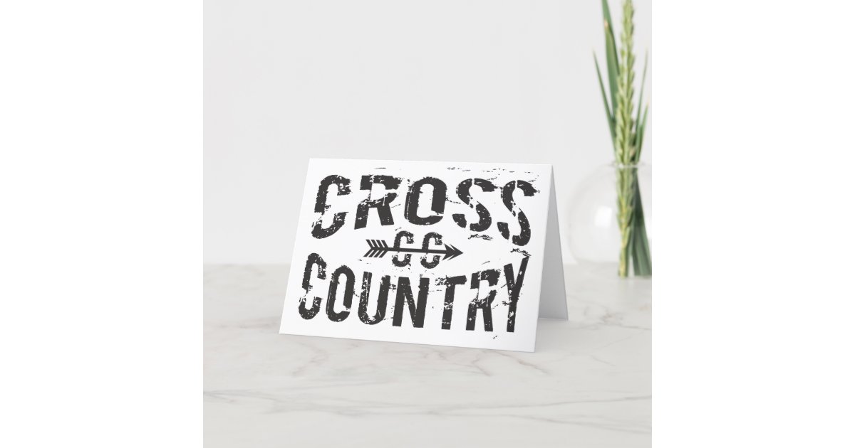Cross Country Card Zazzle