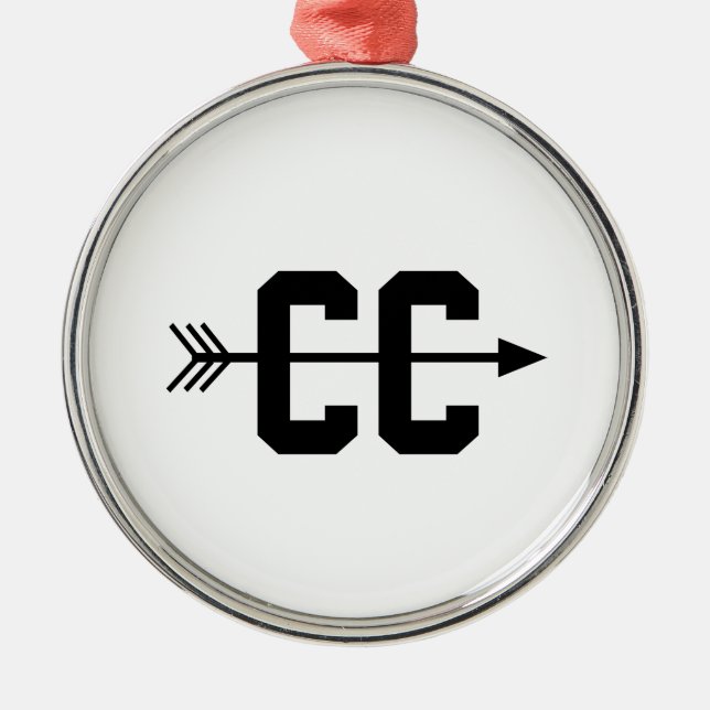 Cross Country CC Metal Ornament (Front)