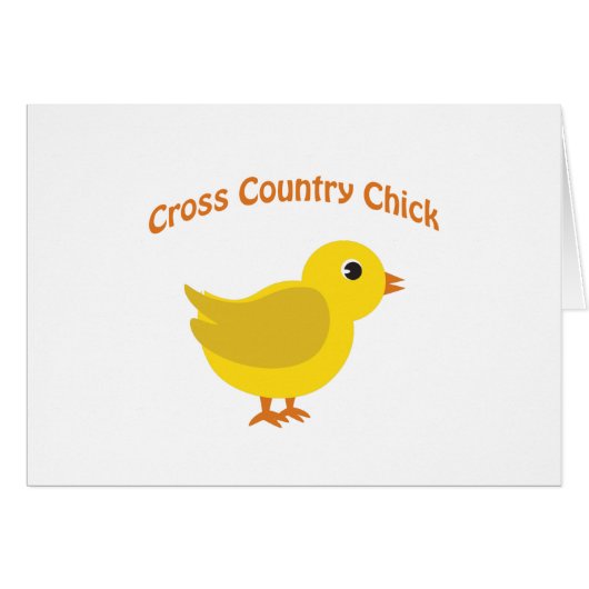 Cross country Chick Cards (Front Horizontal)