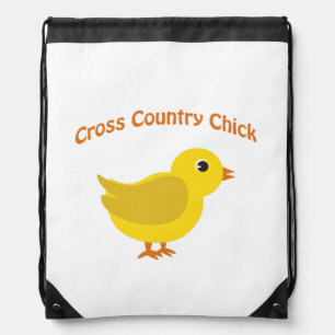 Cross country Chick Drawstring Bag