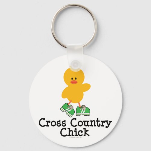 Cross Country Chick Keychain