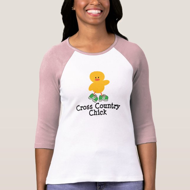 Cross Country Chick Raglan Tee (Front)