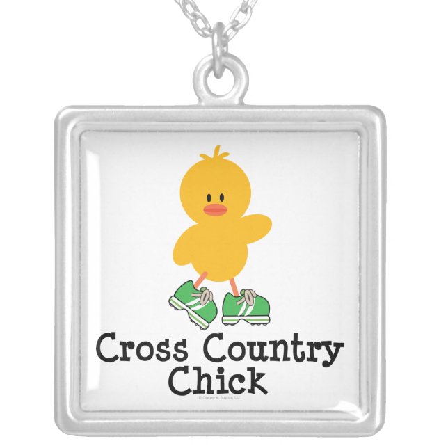 Cross Country Chick Sterling Silver Necklace (Front)