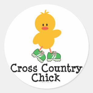 Cross Country Chick Stickers