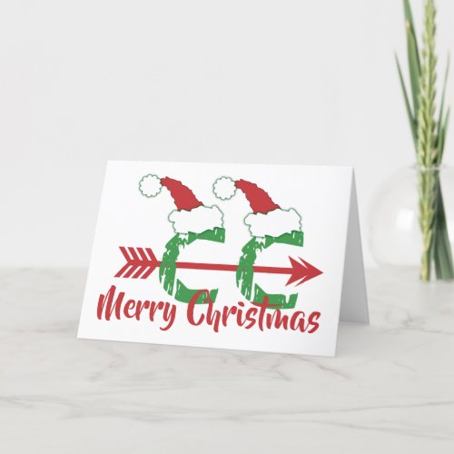 Cross Country  Christmas Funny Holiday Card