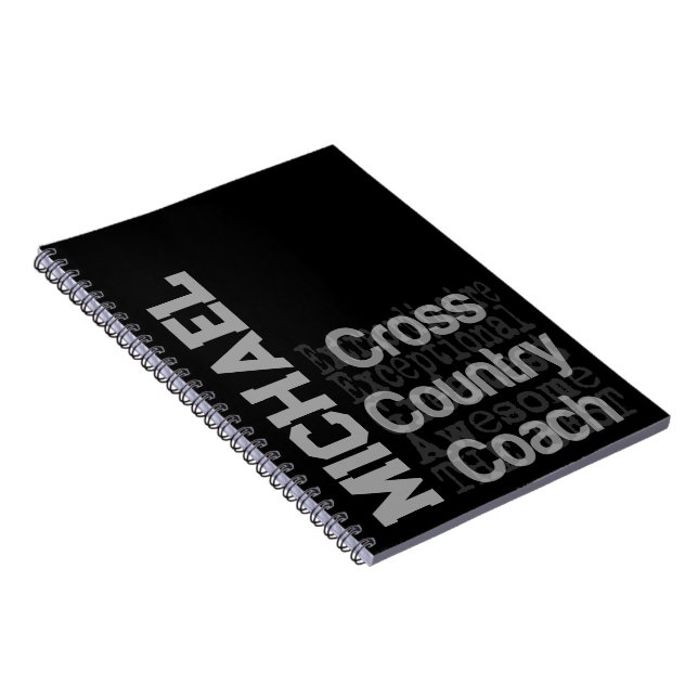 Cross Country Coach Extraordinaire CUSTOM Notebook (Right Side)