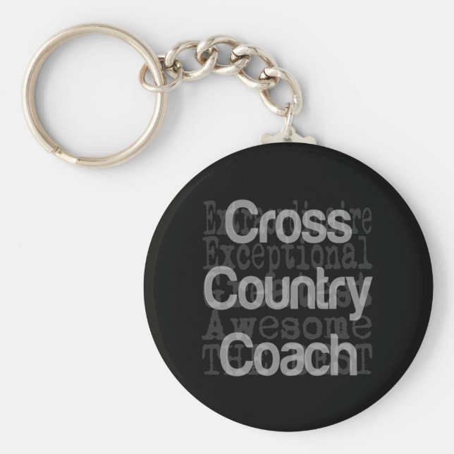 Cross Country Coach Extraordinaire Keychain (Front)