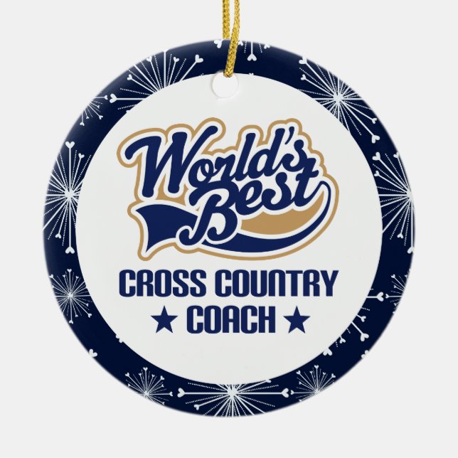 Cross Country Coach Gift Ornament (Front)