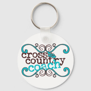 Cross Country Coach Keychain