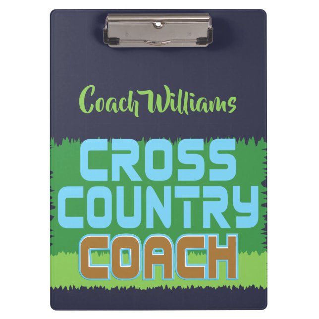 Cross Country Coach Personalized Clipboard (Front)