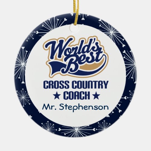 Cross Country Coach Personalized Ornament