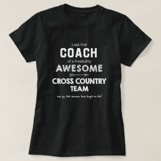 Cross Country Coach Shirt on dark colors