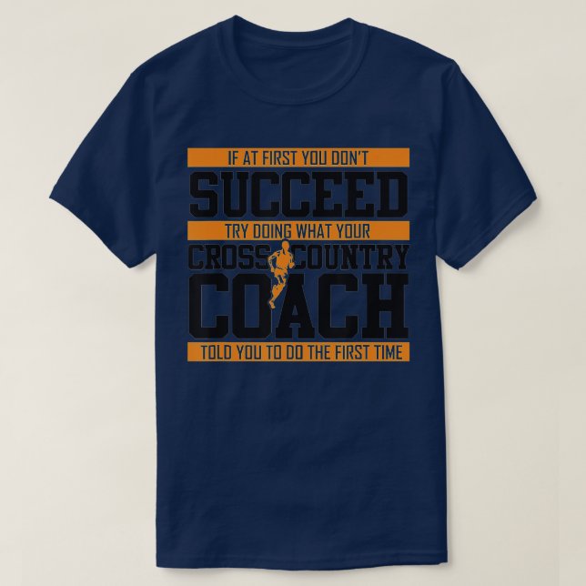 Cross Country Coach track running gift for men wom T-Shirt (Design Front)