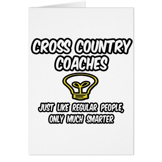 Cross Country Coaches...Smarter Cards (Front)