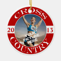 Cross Country Customizable Ornament