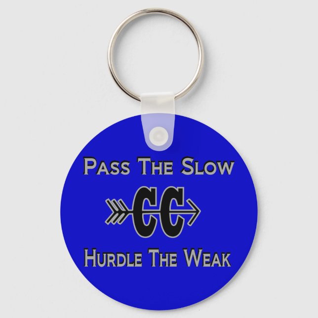 Cross Country Design Keychain (Front)