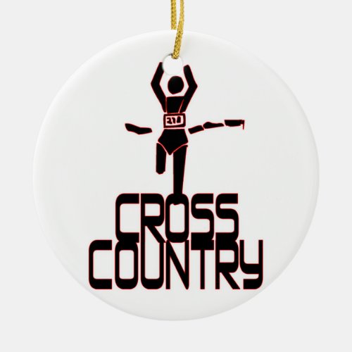 CROSS COUNTRY FINISH LINE RUNNER ORNAMENT