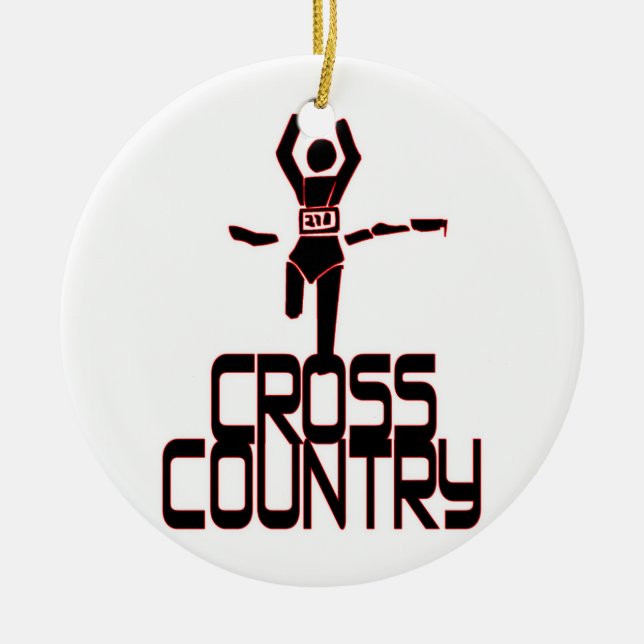 CROSS COUNTRY FINISH LINE RUNNER ORNAMENT (Front)