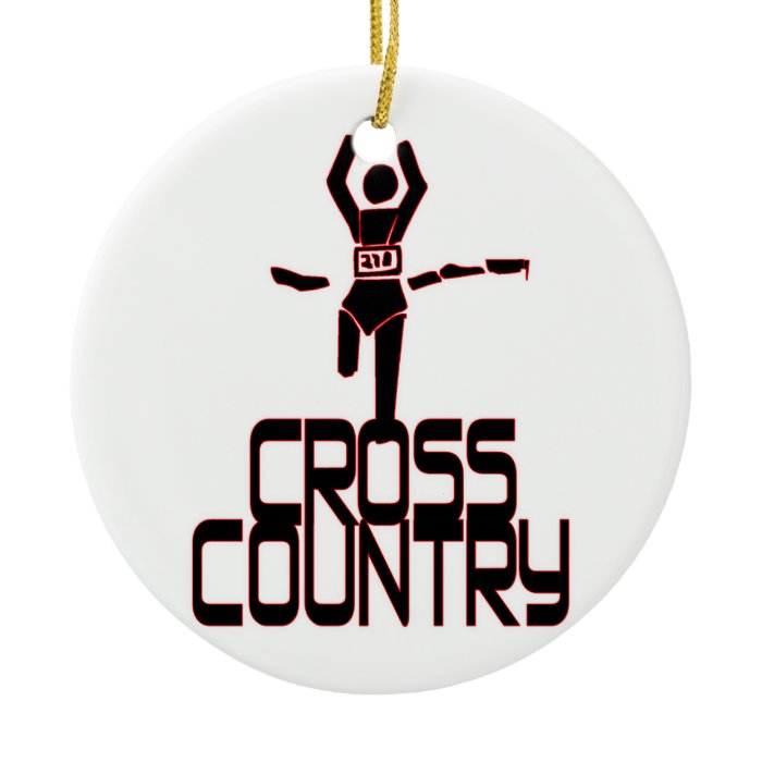 CROSS COUNTRY FINISH LINE RUNNER ORNAMENT