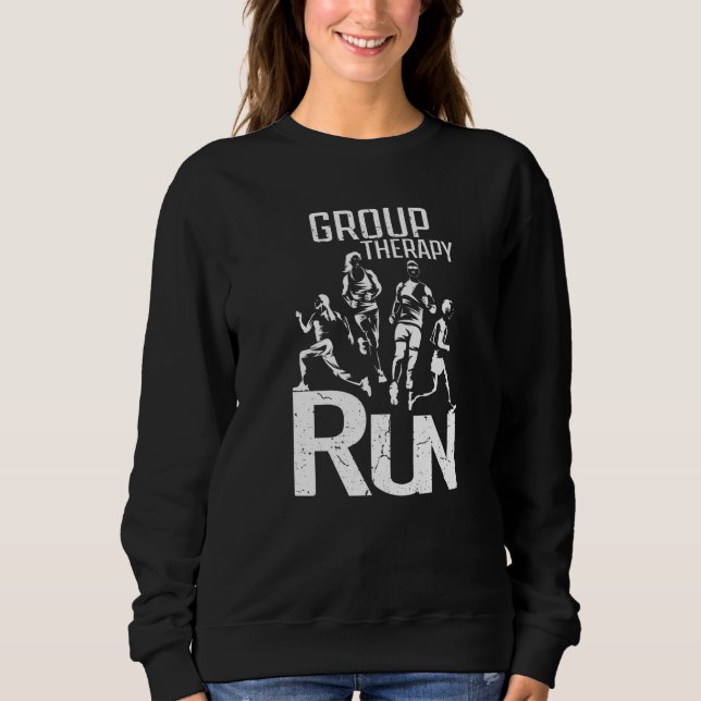 Cross Country - Fun Group Therapy Running, Running Sweatshirt (Front)
