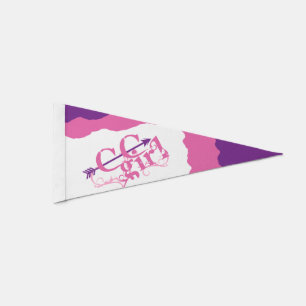 Cross Country Girl Pennant Flag