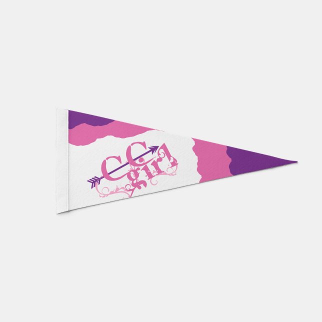 Cross Country Girl Pennant Flag (Front)