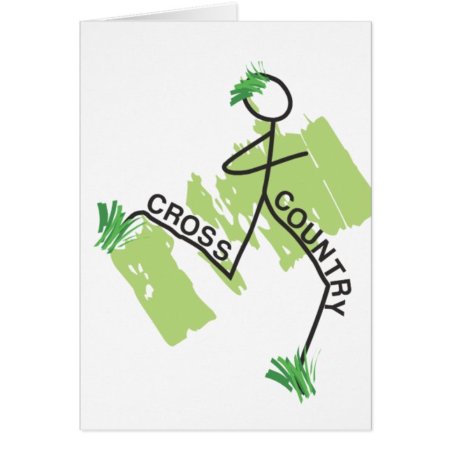 Cross Country Grass Runner Cards (Front)