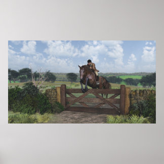 Cross Country - Jumping Horse Print