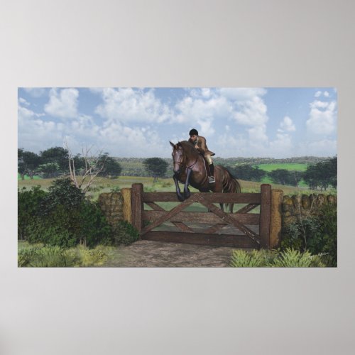 Cross Country _ Jumping Horse Print