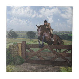 Cross Country - Jumping Horse Tile