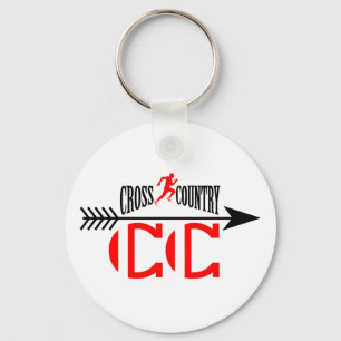 Cross country keychain