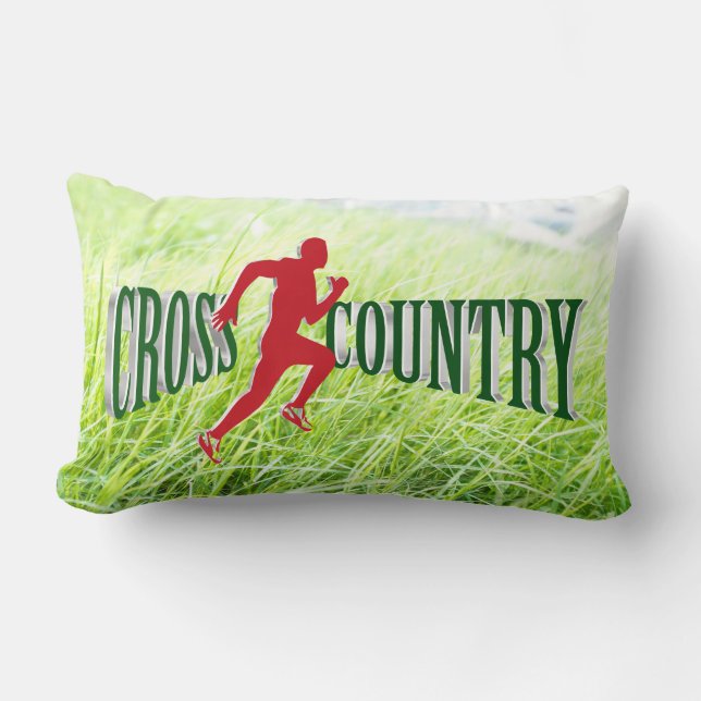 Cross country lumbar pillow (Front)