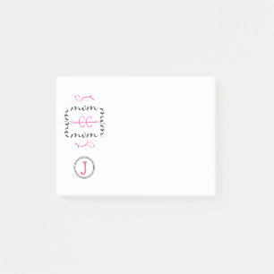 Cross Country Mom Personalized Monogram Post-it Notes