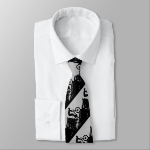 Cross Country Mountain Biking Biker Cycle  Neck Tie
