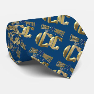 Cross country neck tie