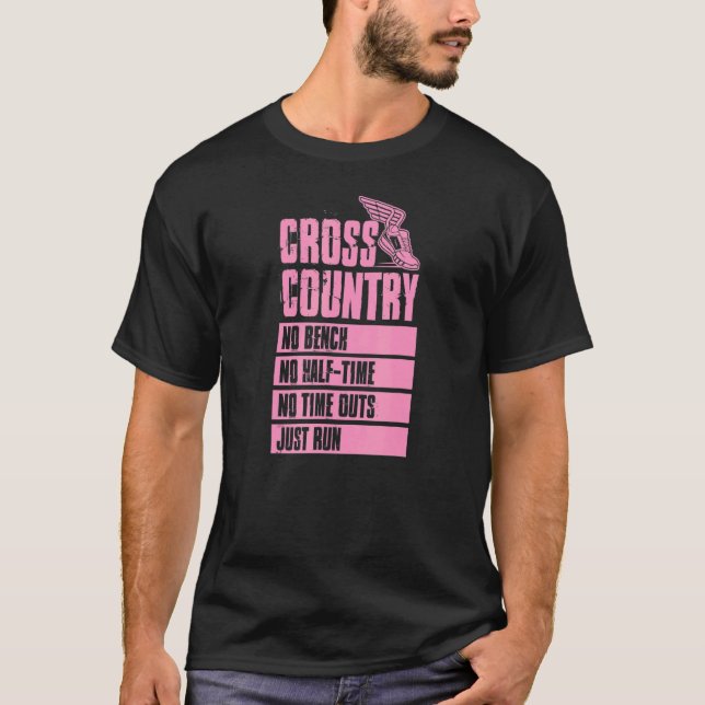 Cross Country No Bench No Half Time No Timeouts Ju T-Shirt (Front)