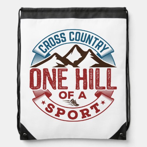 Cross Country One Hill of a Sport Drawstring Bag