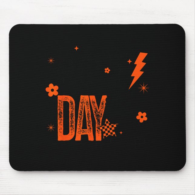 Cross Country Race Day Runner Track And Field Oran Mouse Pad (Front)